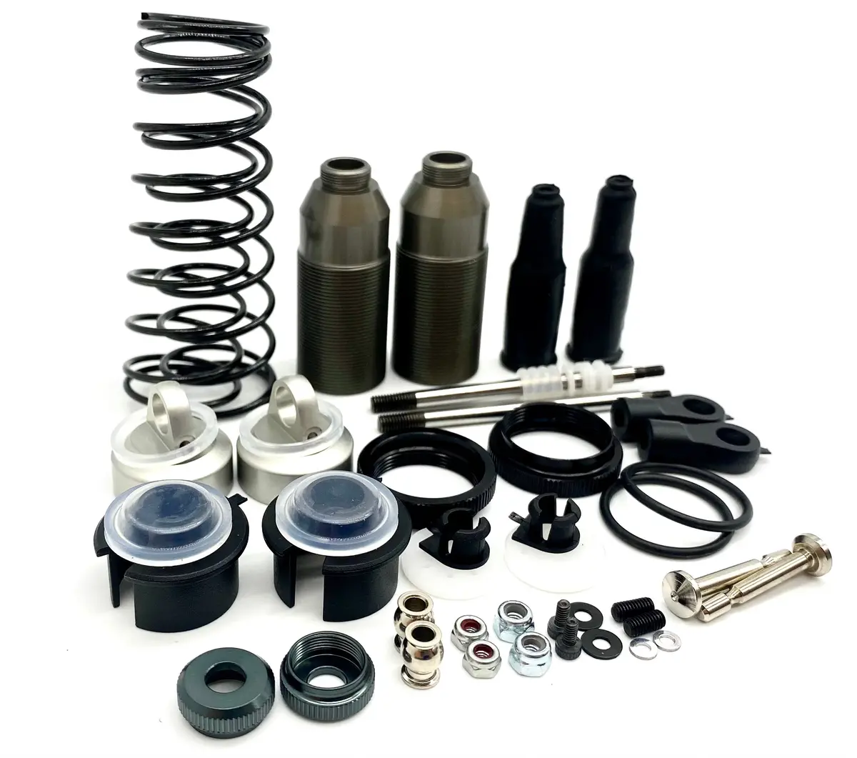Mbx8r Eco Front Shocks ( 16Mm Dampers Pistons Shafts Springs Mugen Seiki E2028 1
