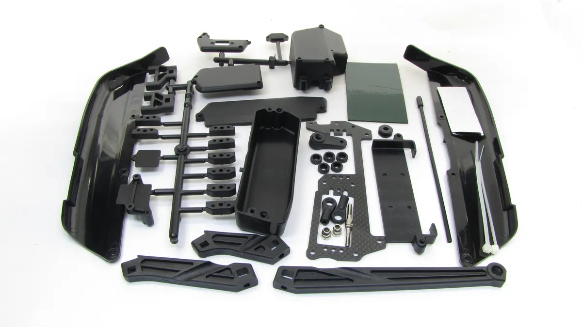 Mbx8 Plastic Set (Side Stone Mud Guards Tension Rod Radio Box Tray Mugen E2021 1