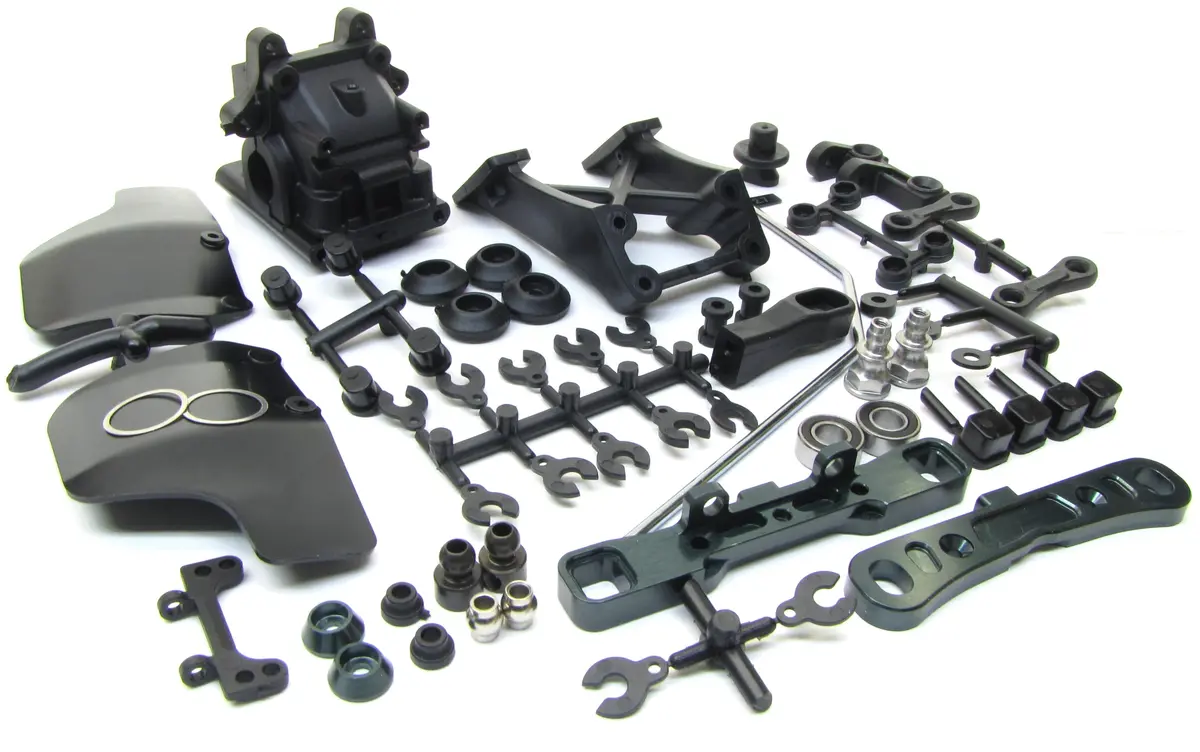 Mbx8 Rear Suspension Set (Sway Bar, Arm, Toe In Mount, Gear Box Mugen E2021 1