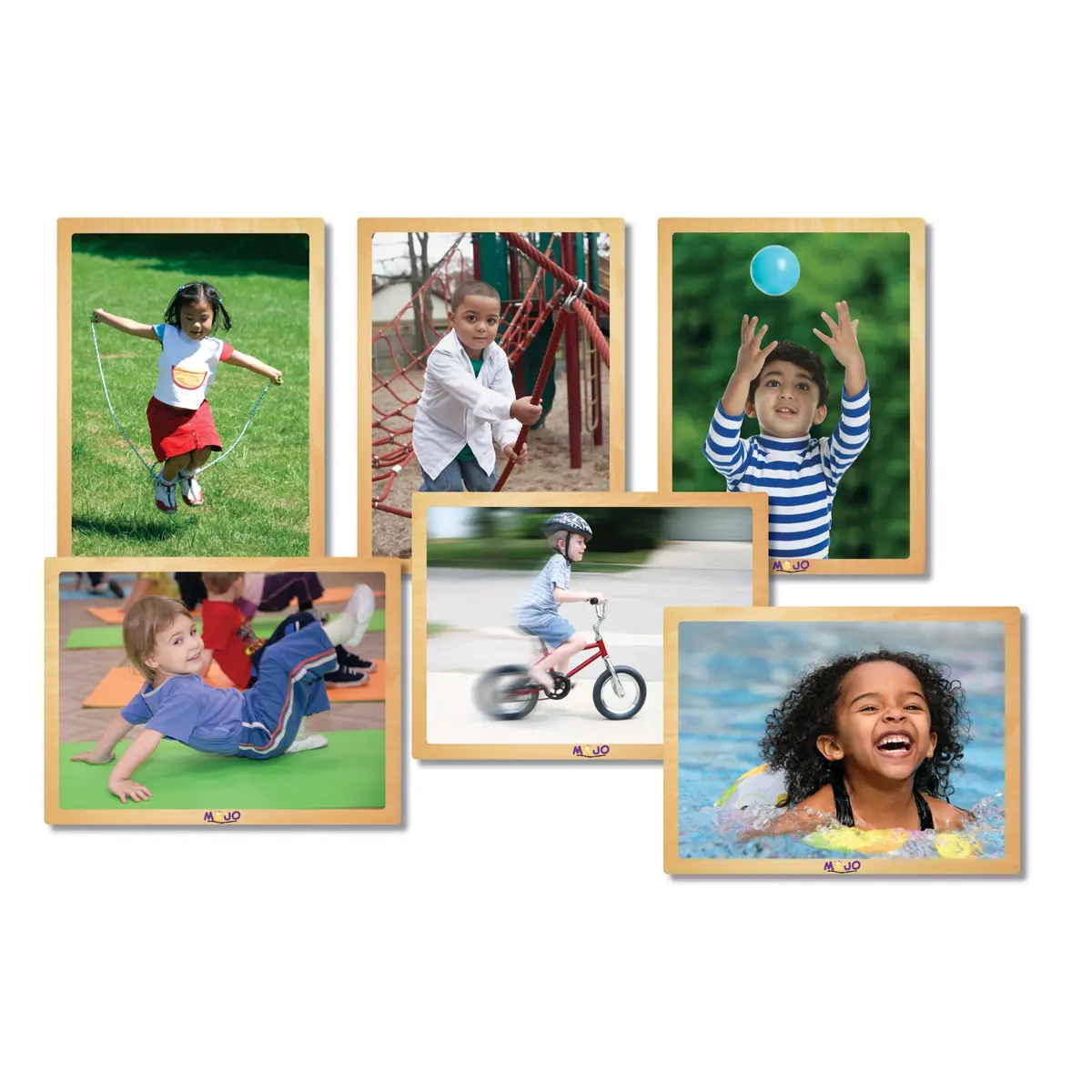 Mojo Kids In Motion 6-Pack Wooden Puzzles - Varied Pc 1