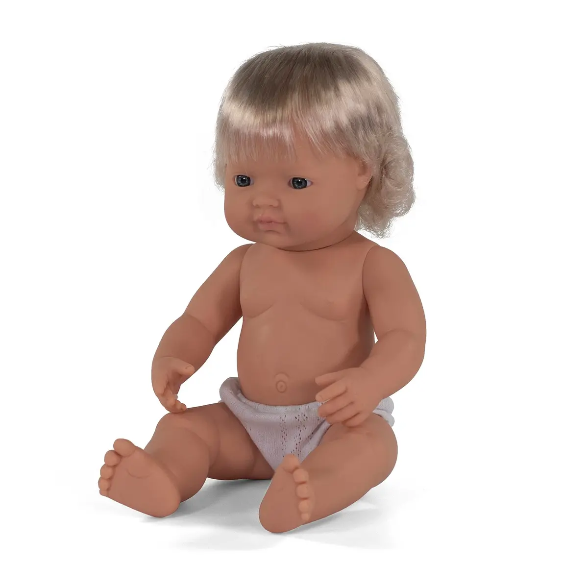 Miniland 15 Inch Baby Doll - Blonde Hair, Blue Eyes 2