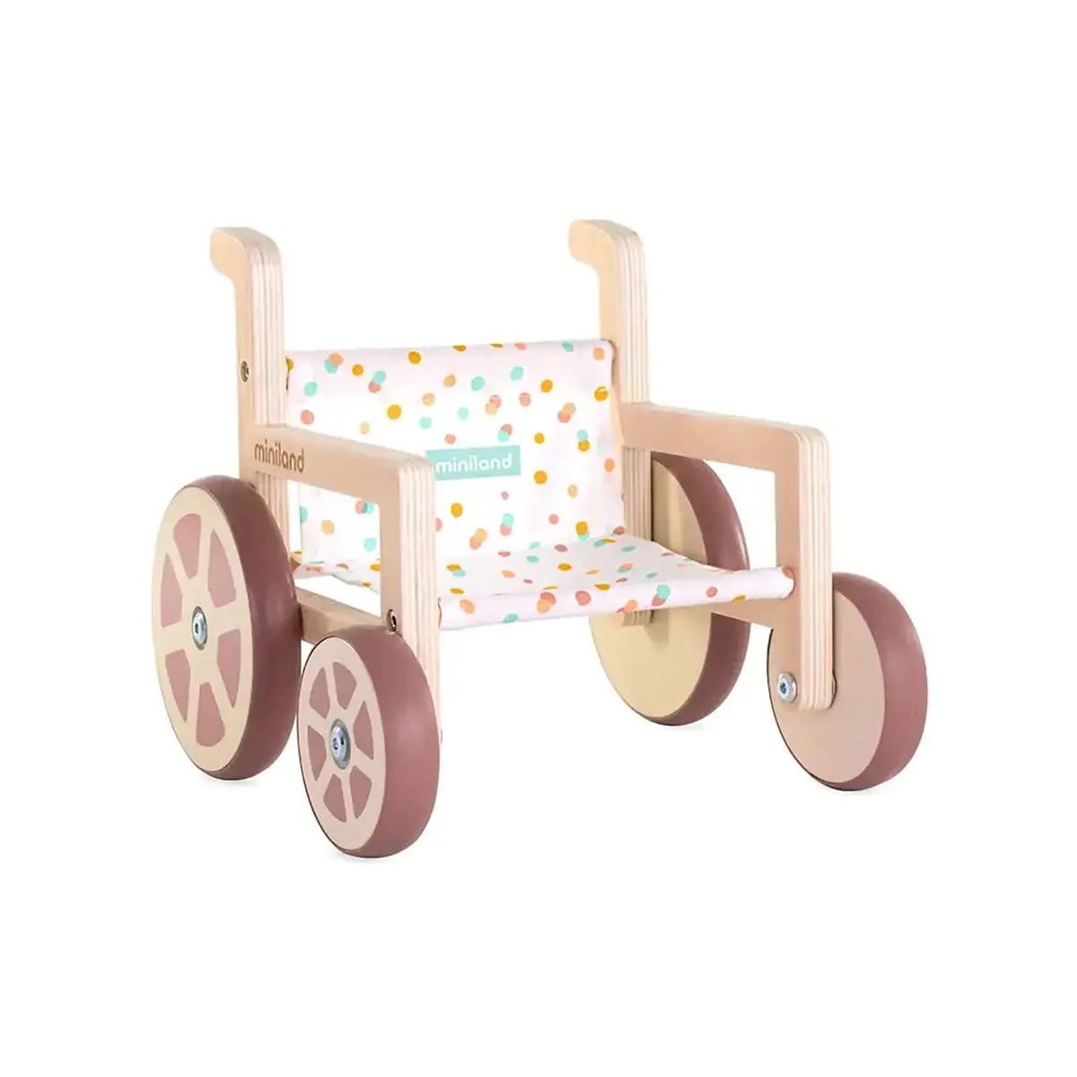 Miniland Eco-Friendly Wooden Wheelchair Doll Accessory 1