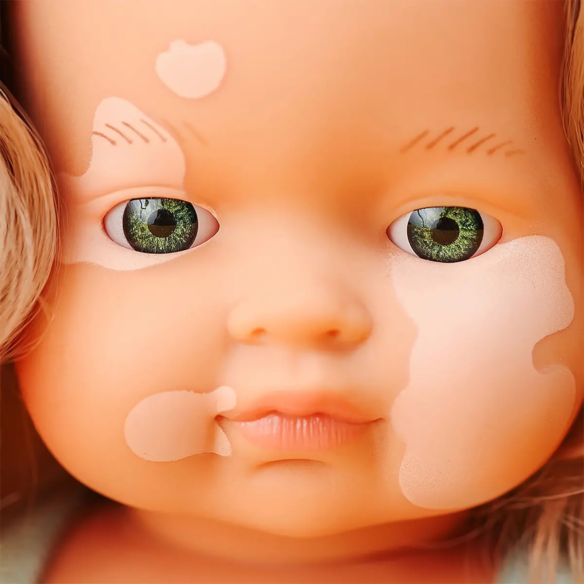Miniland 15-Inch Baby Doll With Vitiligo - Golden Locks 2