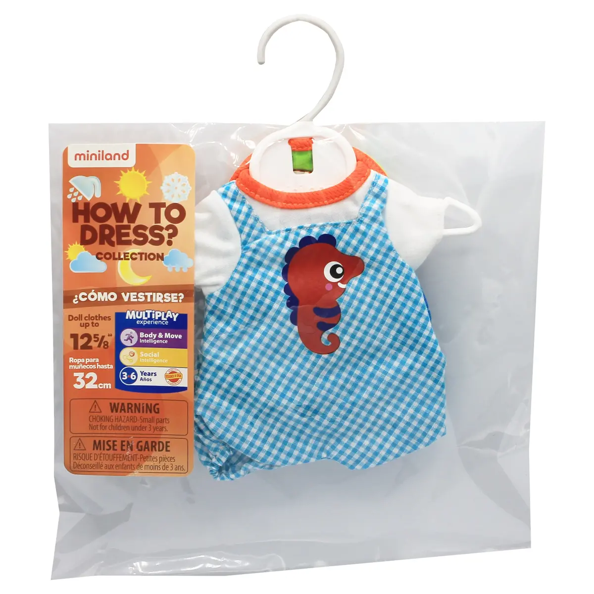 Miniland Warm Weather Jumper And Cap Outfit For 12-5/8” Dolls 2