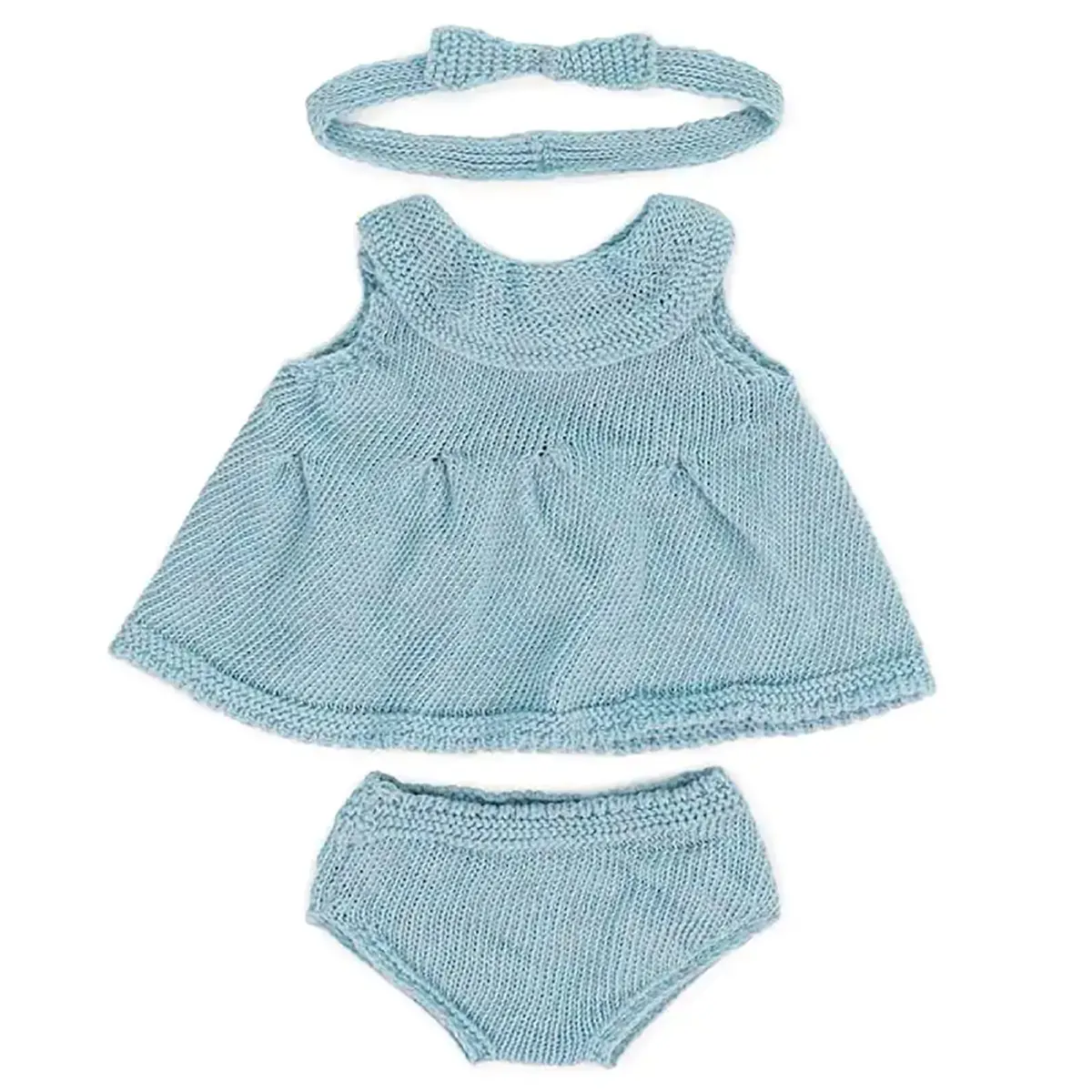 Miniland 15" Doll Knitted Dress & Headband Outfit Set 1