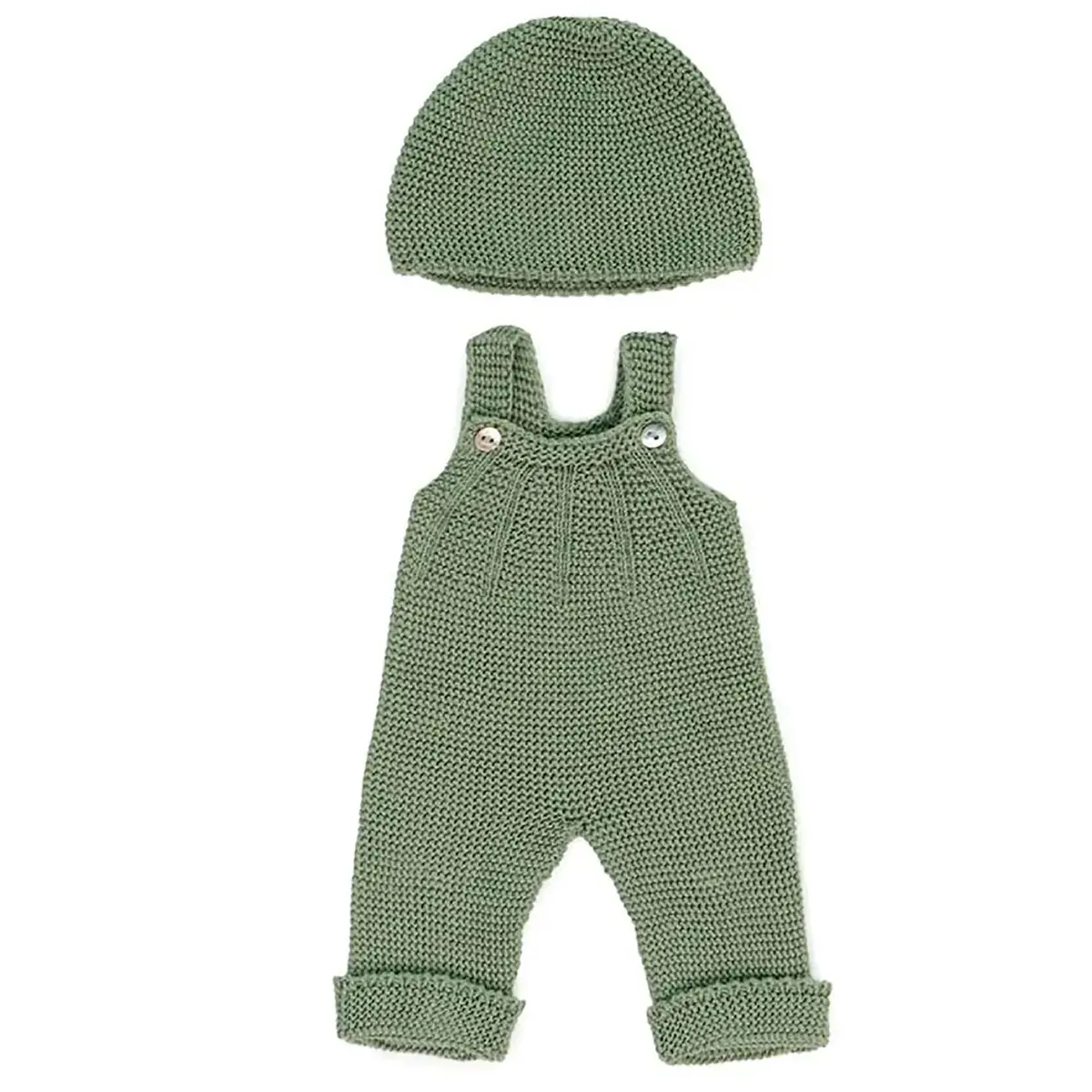 Miniland Knitted Outfit & Beanie For 15" Dolls - Eco-Friendly 1