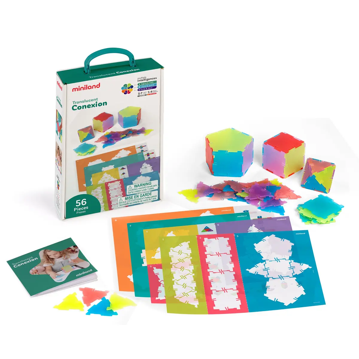 Miniland Translucent Connexion 56-Piece Educational Construction Set 1