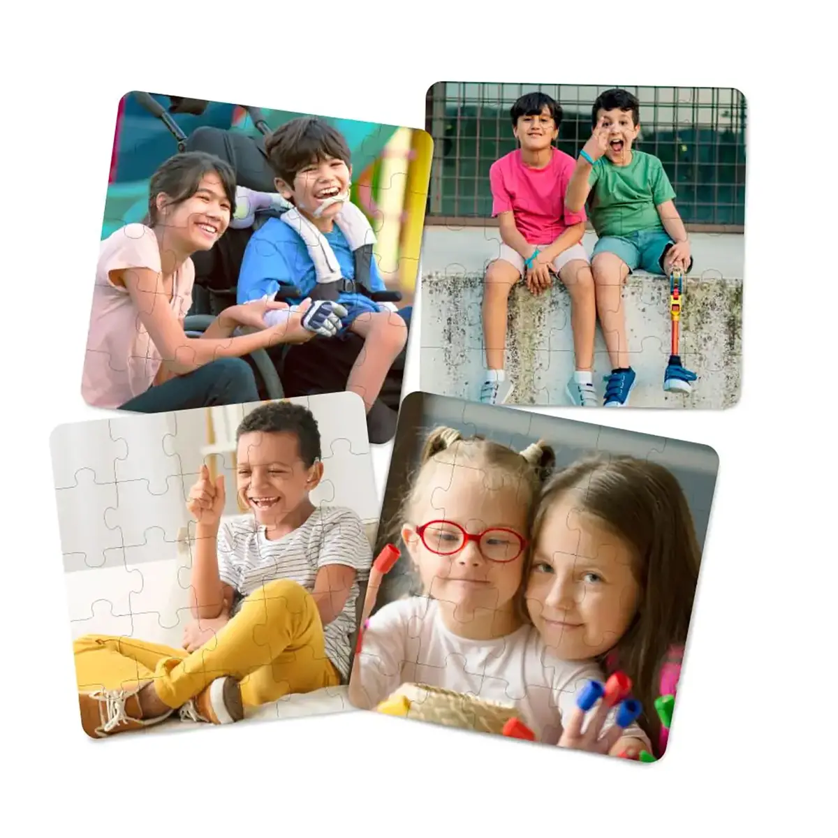 Miniland Inclusion Set Of 4 Puzzles - 25 Pc Each 1