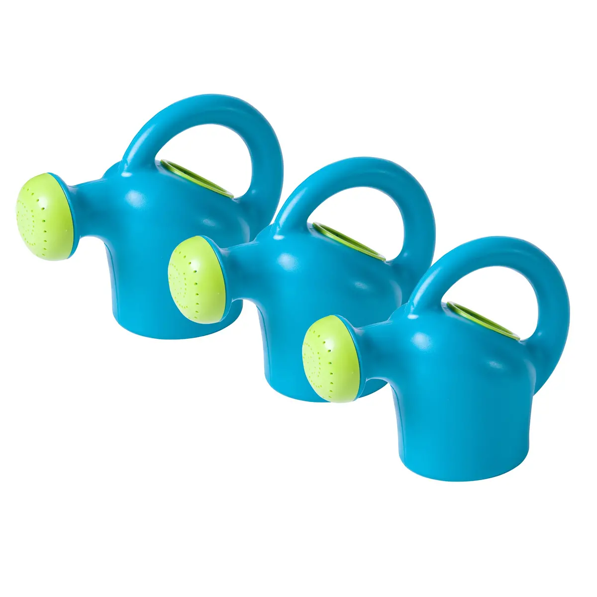 Miniland Junior Gardener Watering Can Set - Bright Blue, Pack Of 3 1