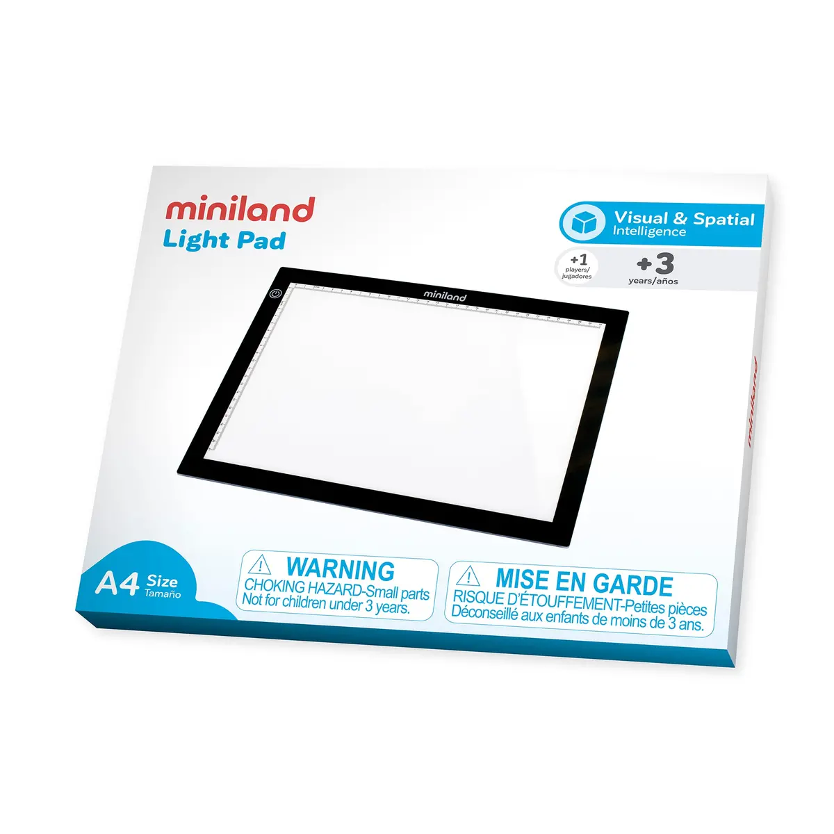 Miniland Portable Light Pad 15'' - A4 Size Luminous Fun! 1