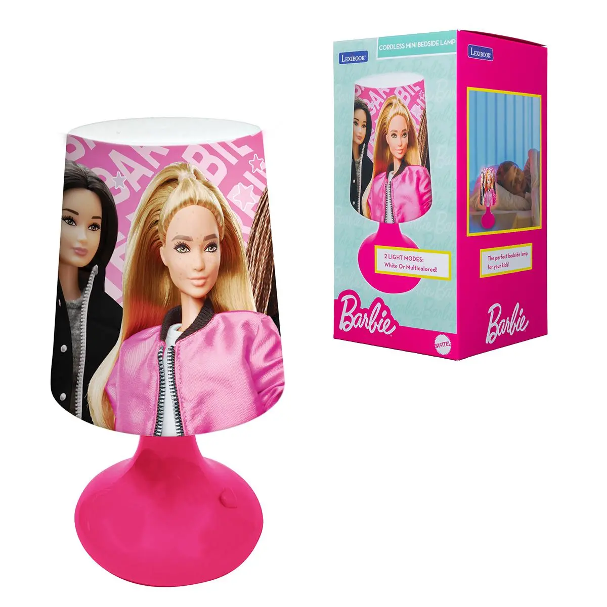 Barbie Dreamlight - Wireless Mini Bedside Lamp - Pink Nightlight 1