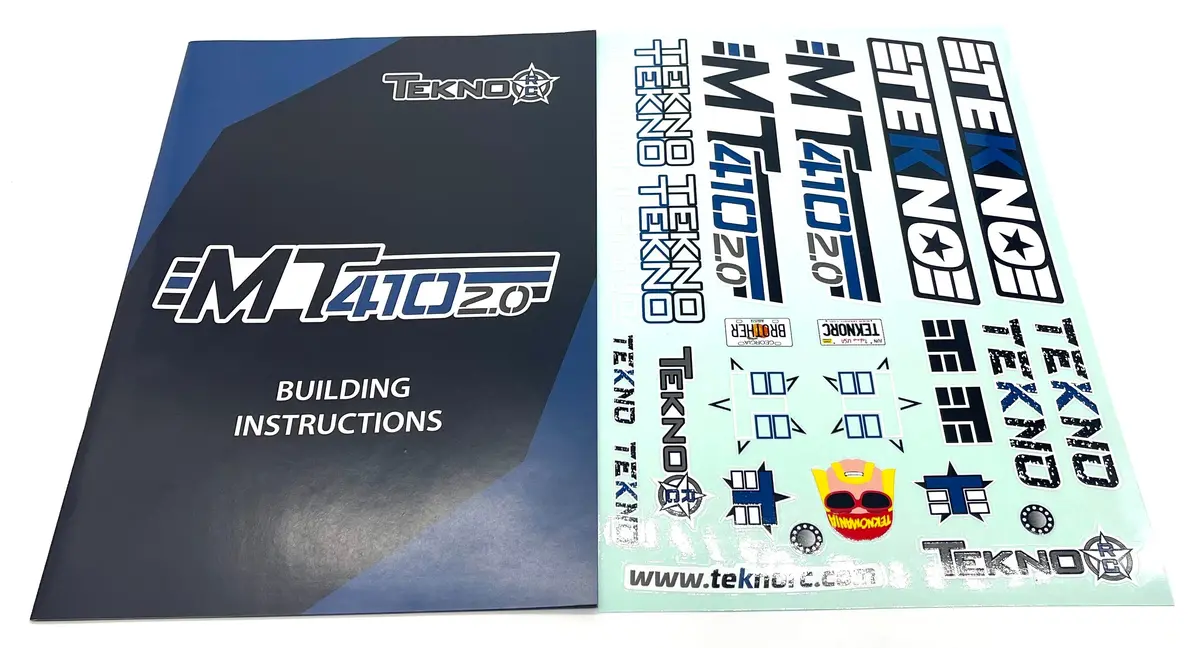 Tekno Mt410 2.0 Instruction Manual & Decal Sheet Tkr9501 1