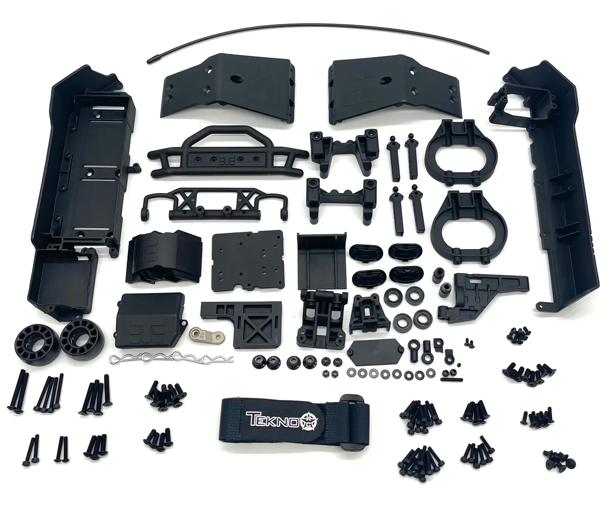 Tekno Mt410 2.0 Plastic Set (Servo Mount, Esc Tray, Rx Box, Mud Guard, Braces) Tkr9501 1