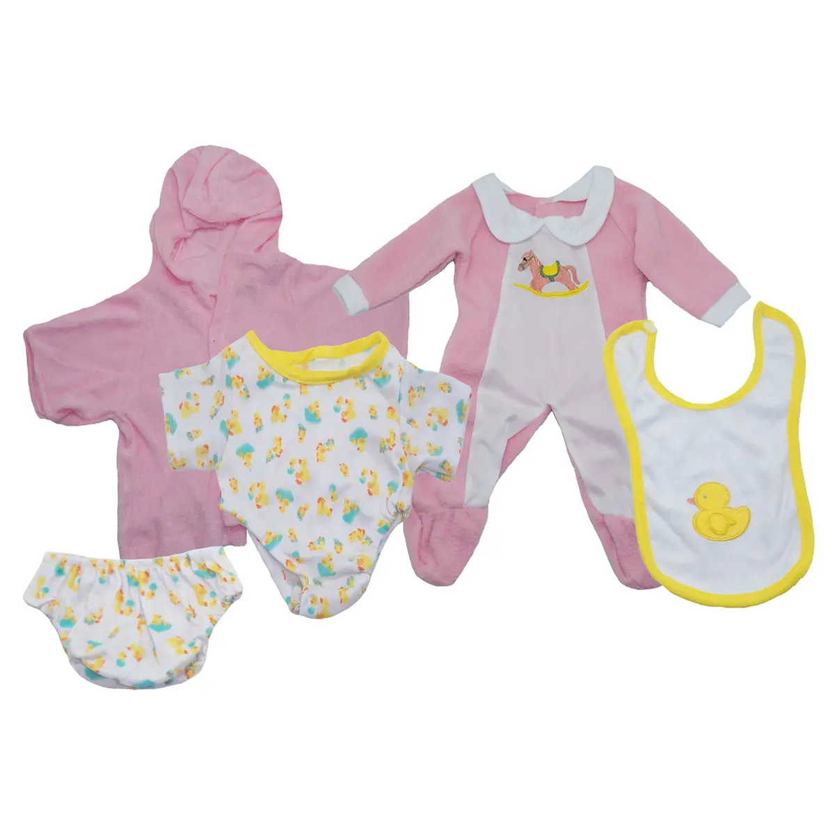 Get Ready Kids 3-Piece Girl Doll Clothes Playset 1