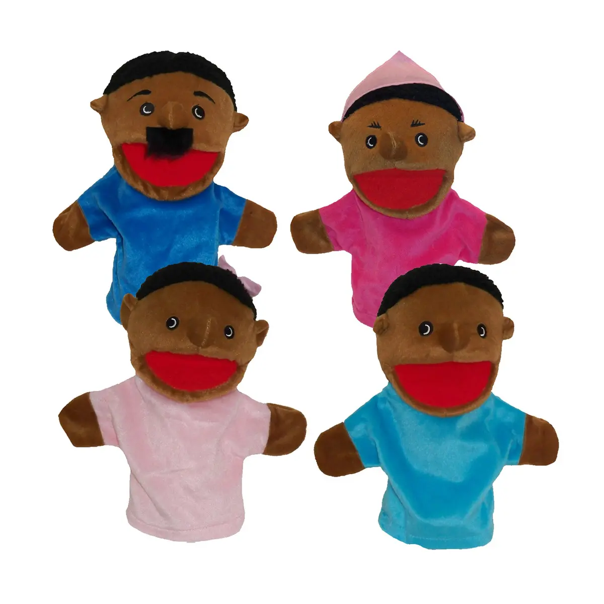 Get Ready Kids African American Family Puppet Set, 4 Pieces 1