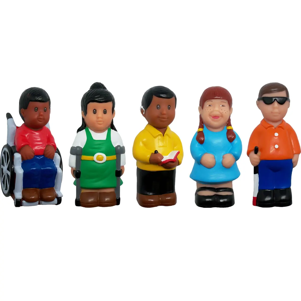 Get Ready Kids Playful Pals With Disabilities - Multicultural Figure Set 1