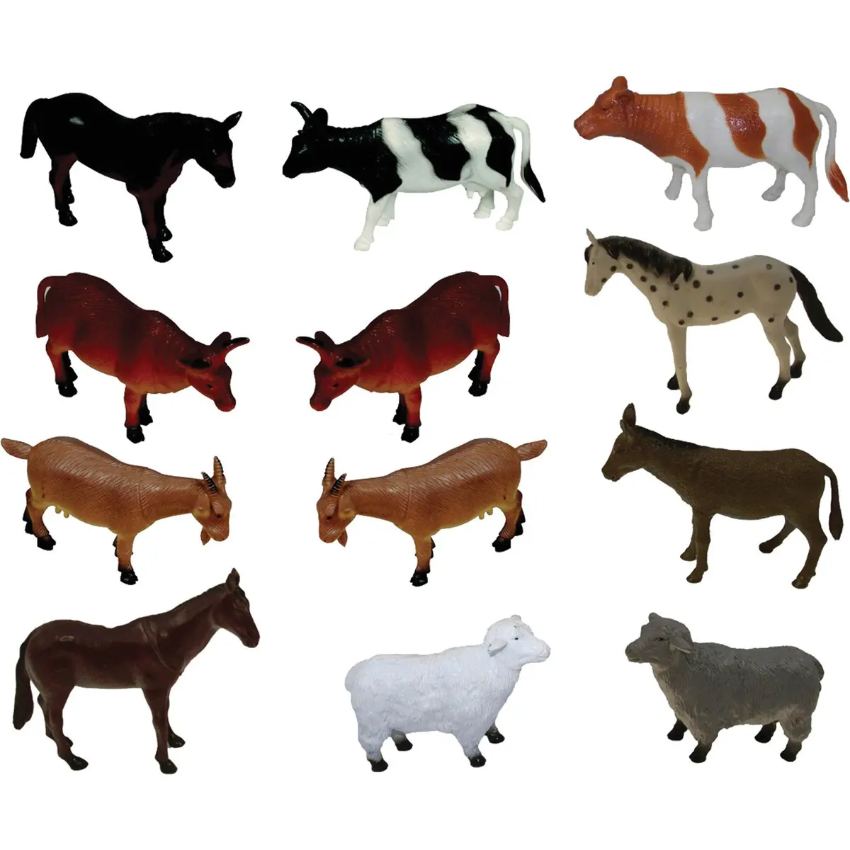 Get Ready Kids Delightful Farm Animals Playset, Set Of 12 1