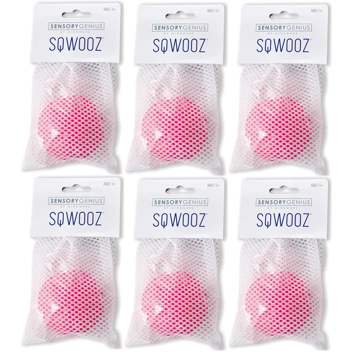Sensory Genius Sqwooz Stress Ball Extravaganza, Pack Of 6 1