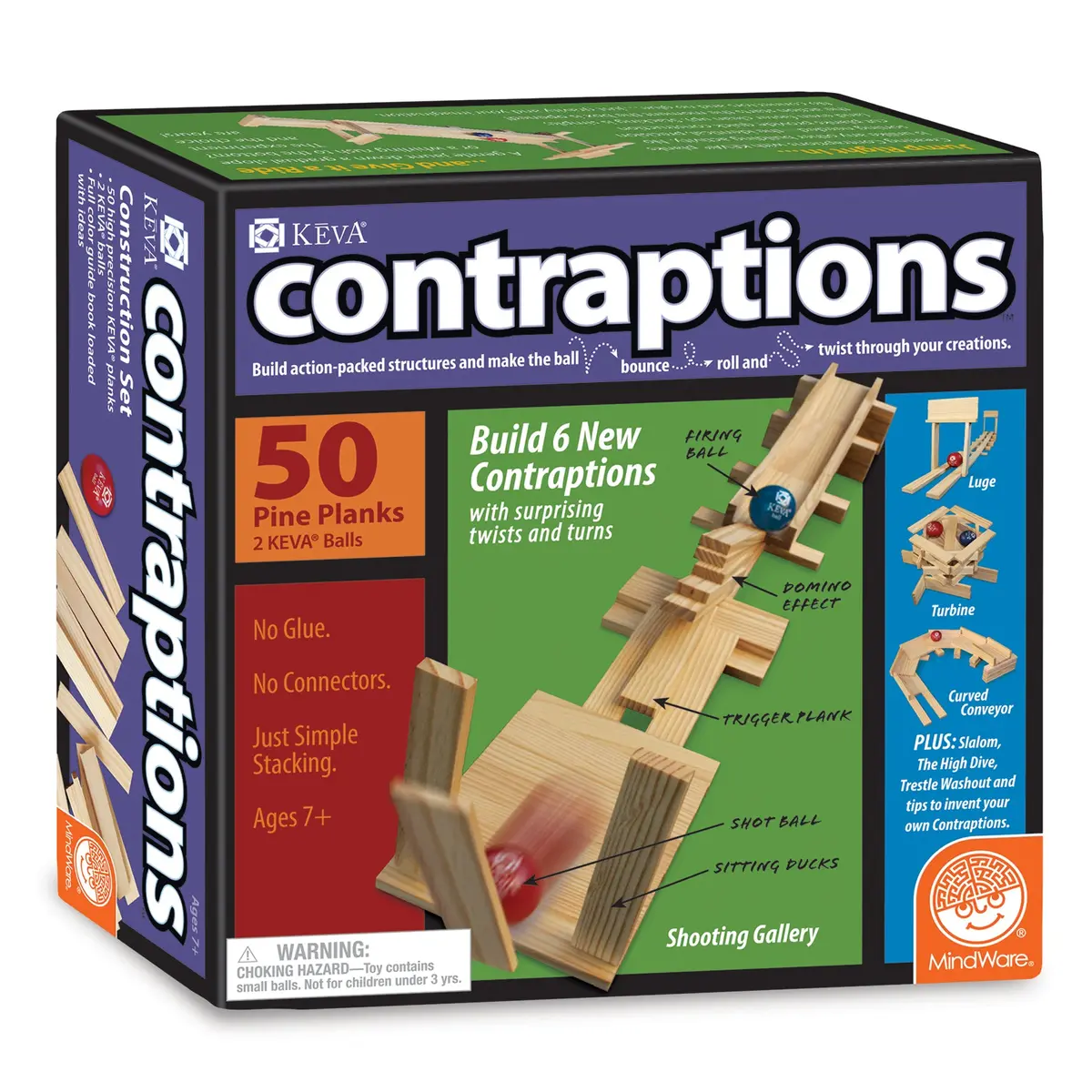 Mindware Keva Contraptions 50-Piece Plank Building Set - Educational Toy 1