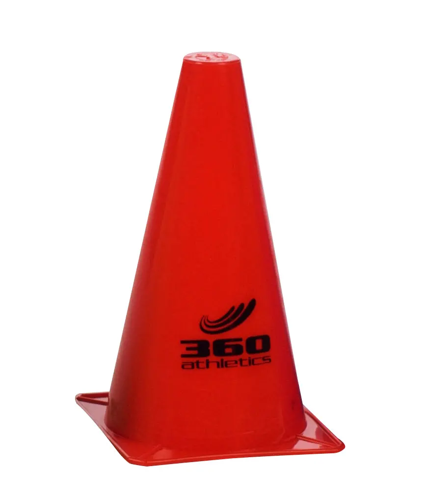 360 Athletics Dynamic 9" Red Pylon Cone For Training 1