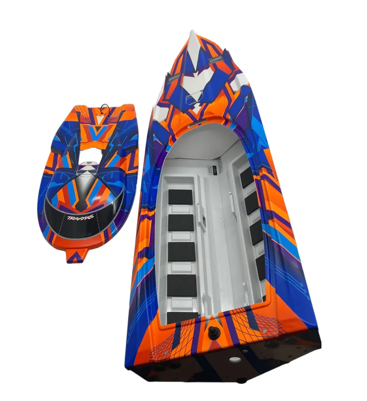 Fits Spartan Boat Hull & Hatch Cover (Orange & Blue) Fully Assembled 57076-4 1