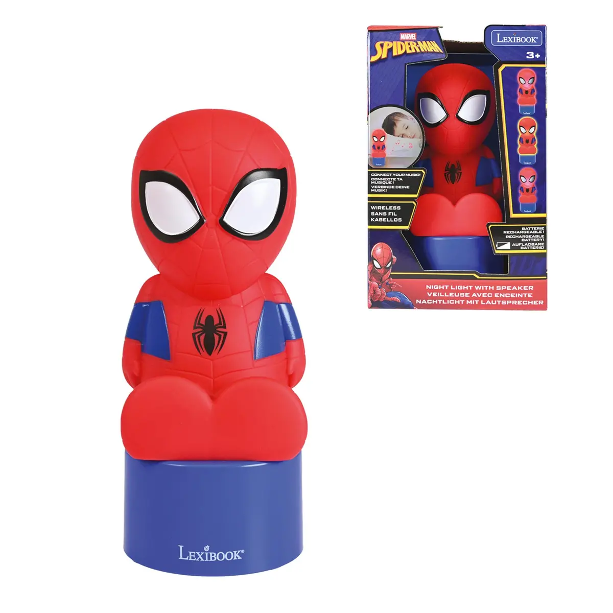 Marvel Spiderman Led Nightlight & Bluetooth Speaker - Color Changing 1