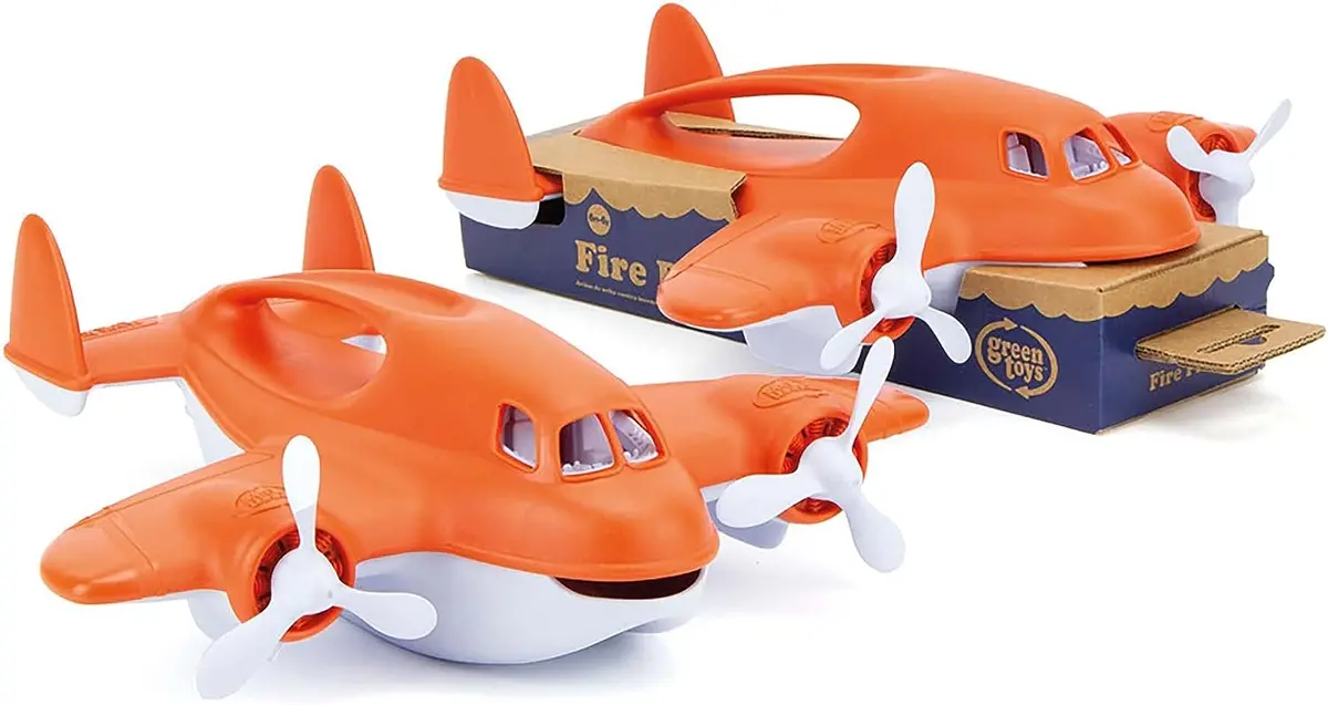 Green Toys Eco-Friendly Fire Plane - Safe, Dishwasher Safe, Recycled Plastic 2