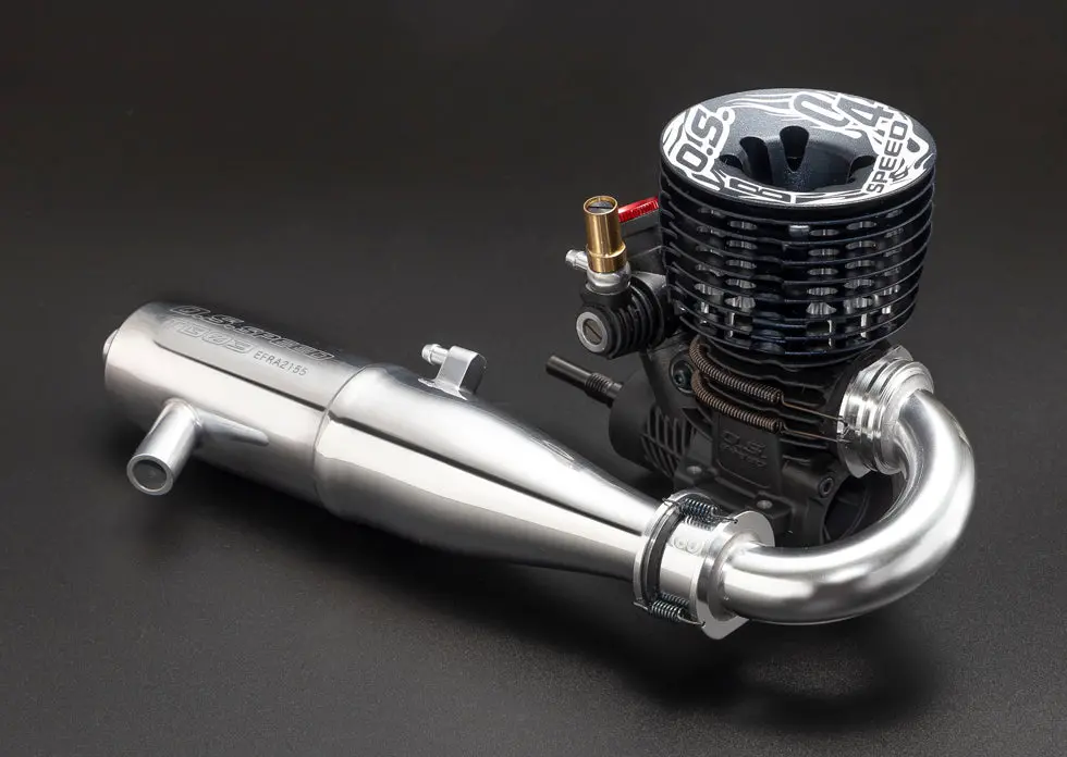 O.S. Speed B2104 Combo Competition 1/8 Buggy Engine & Pipe Set Tb03 Racing 1