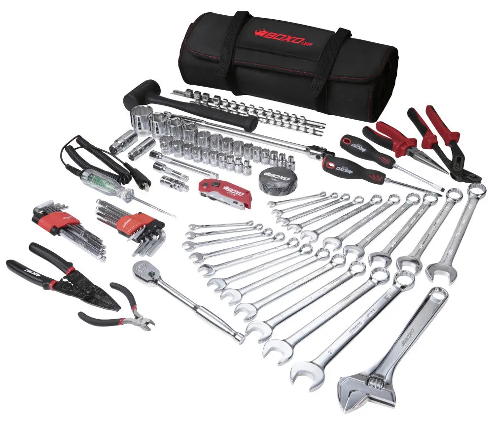 Combo Tool Roll I 82-Piece Metric And Sae Tool Roll And Dry Bag 1