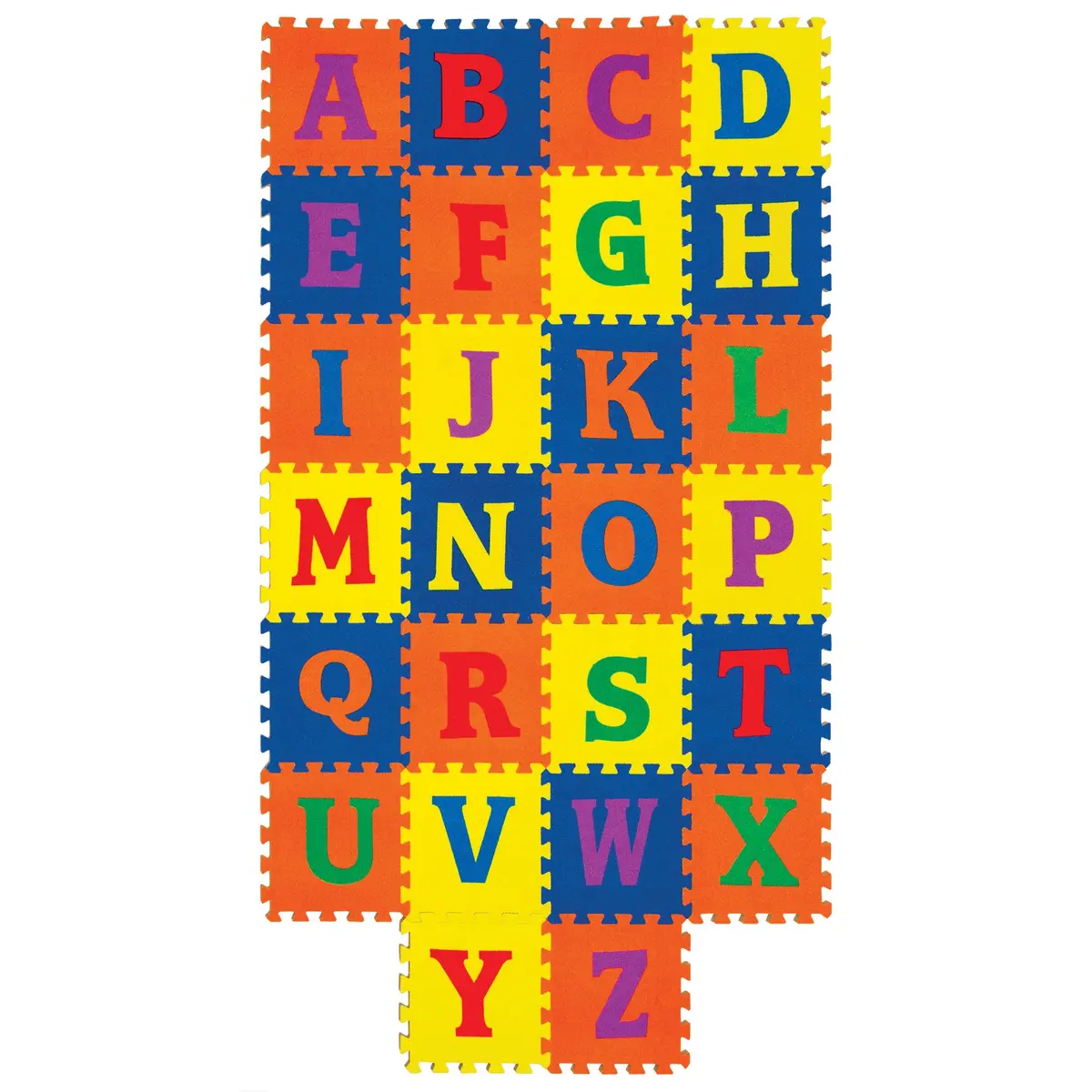 Wonderfoam Alphabet Carpet Tiles 12"X12", 26-Piece Set 1