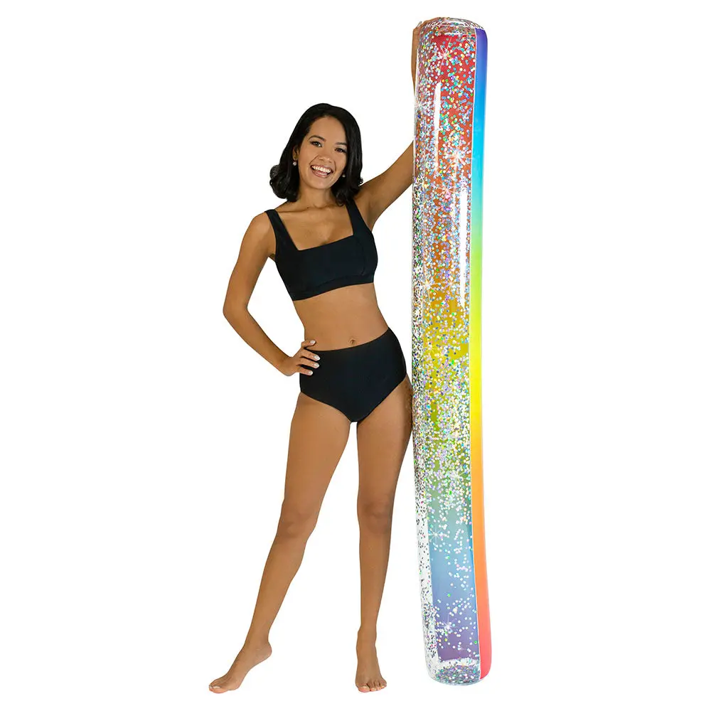 Poolcandy Rainbow Haze Glitter Pool Noodle - Oversized 72 Inch 1