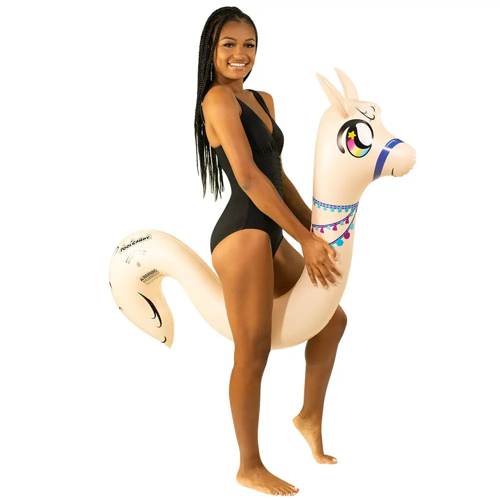 Poolcandy Multicolor Llama Ride-On Pool Noodle 1