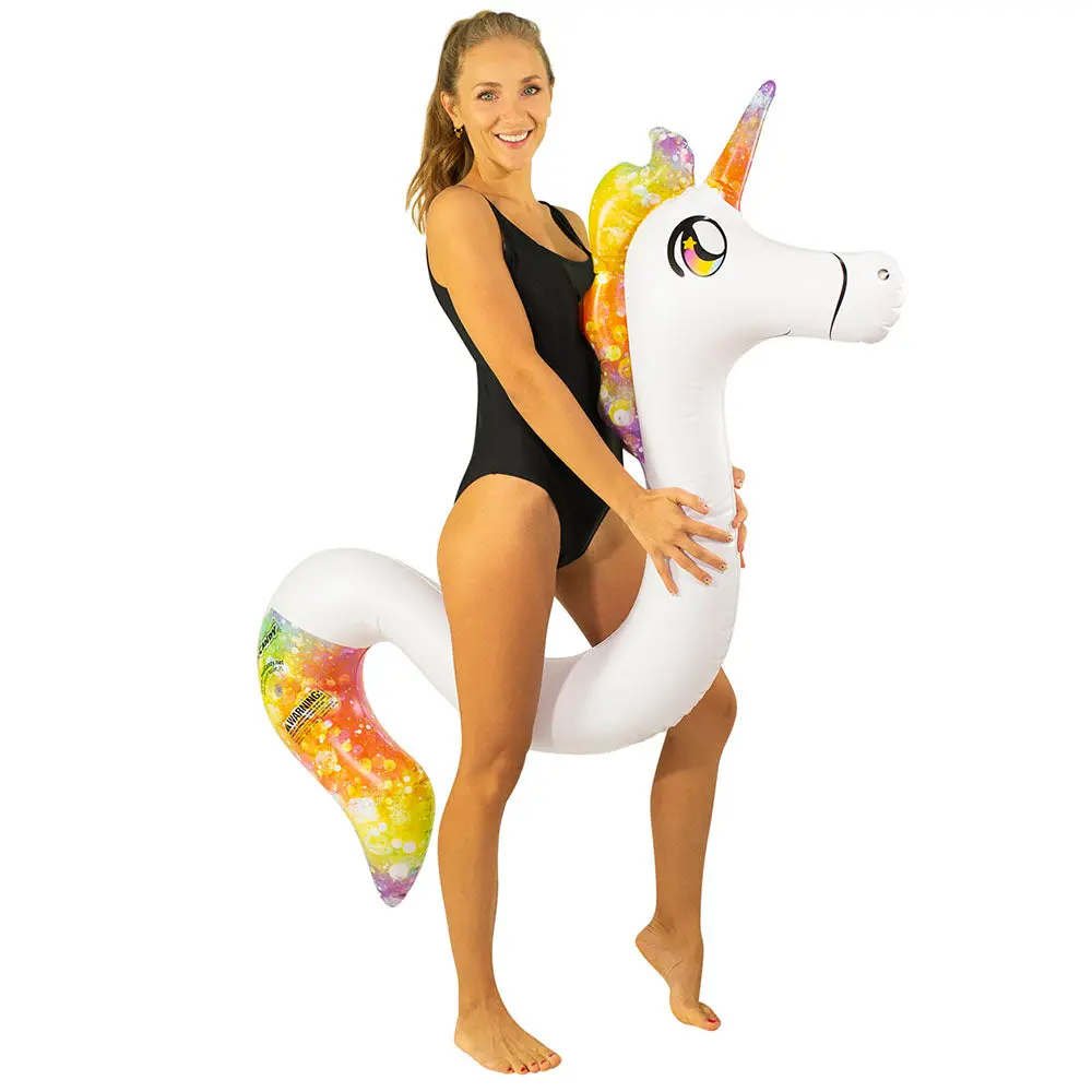 Poolcandy Magical Unicorn Ride-On Inflatable Pool Noodle - 58 Inch 1