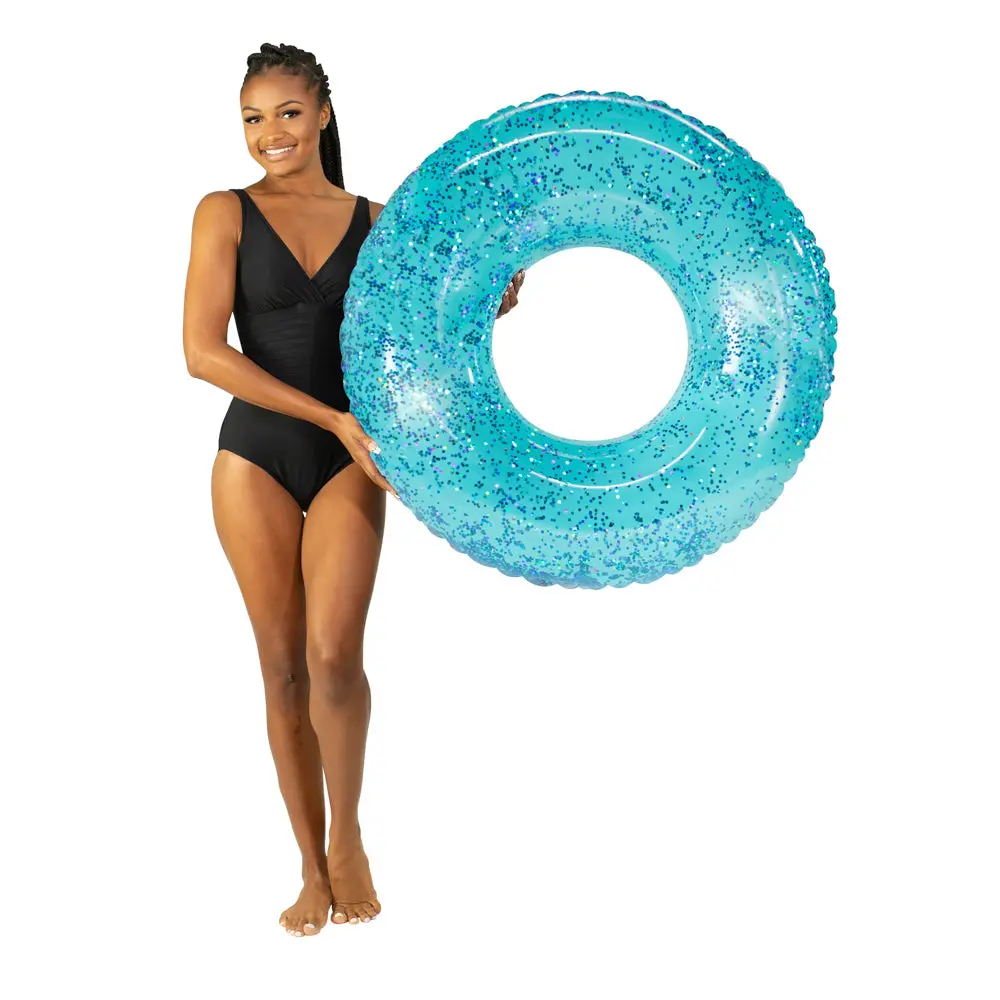 Poolcandy Aqua Glitter 42-Inch Beach & Pool Tube 1