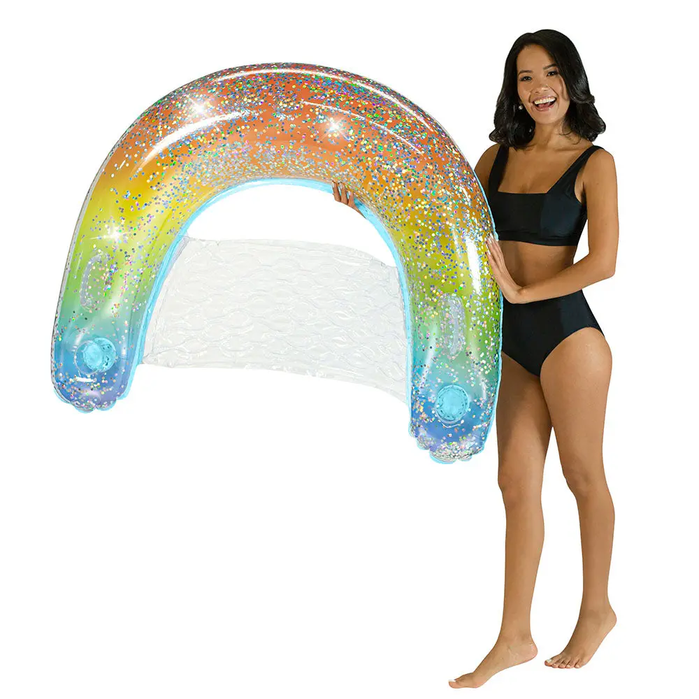Poolcandy Rainbow Glitter Sun Chair - Rainbow Haze 1