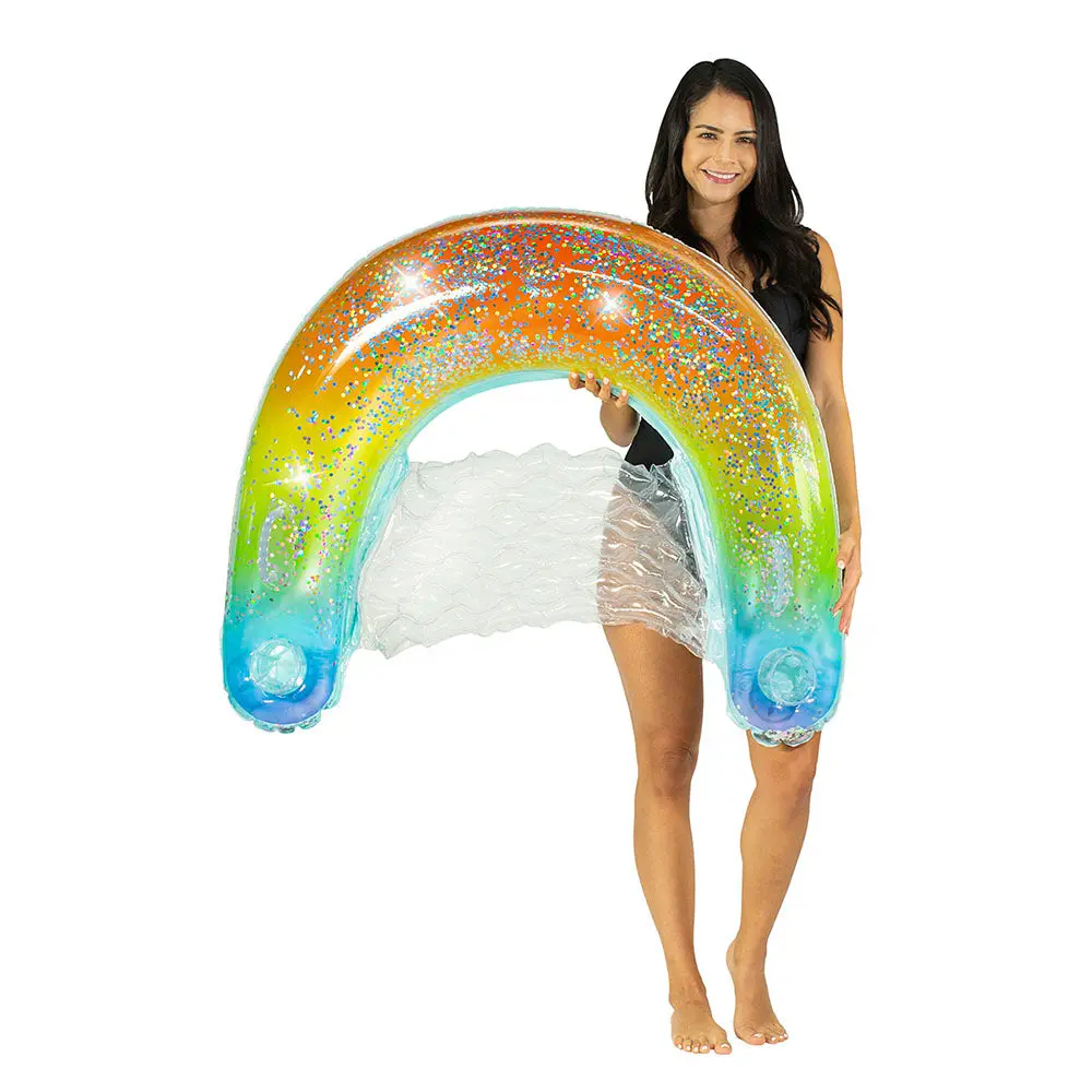 Poolcandy Rainbow Haze Glitter Large Sun Chair - Multicolor 1