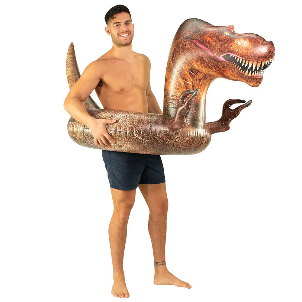 Poolcandy Jumbo T-Rex Dinosaur 40" Inflatable Pool Tube 1