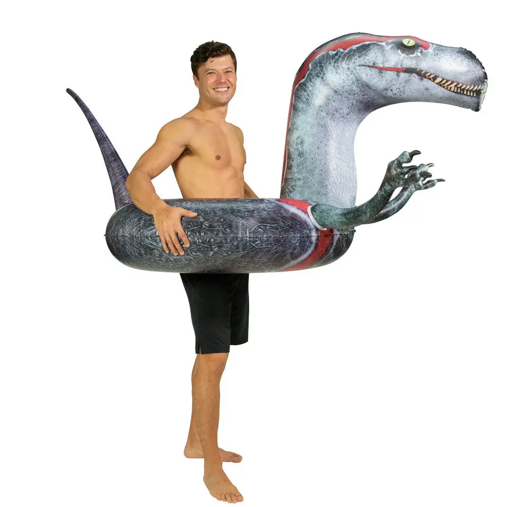 Poolcandy Velociraptor 42" Dinosaur Pool Tube – Ultimate Water Fun 1