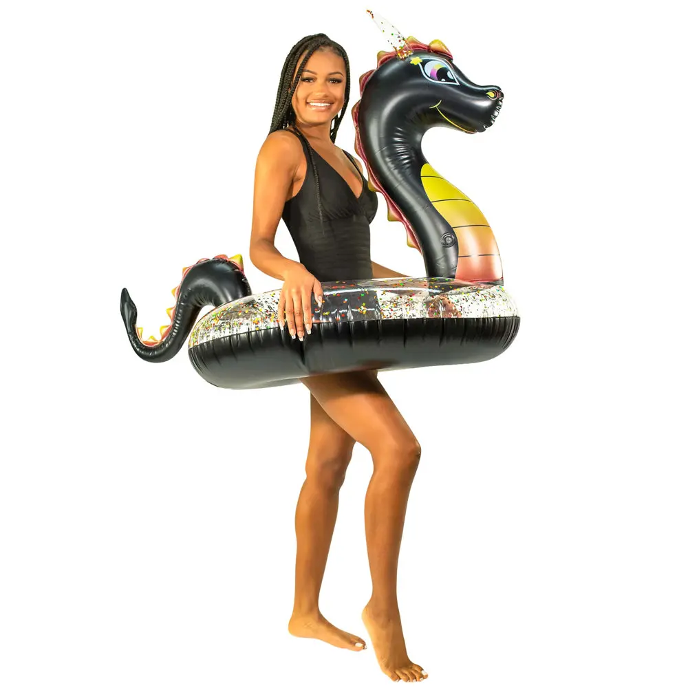 Poolcandy Glitter Dragon 40-Inch Color-Changing Pool Tube 1