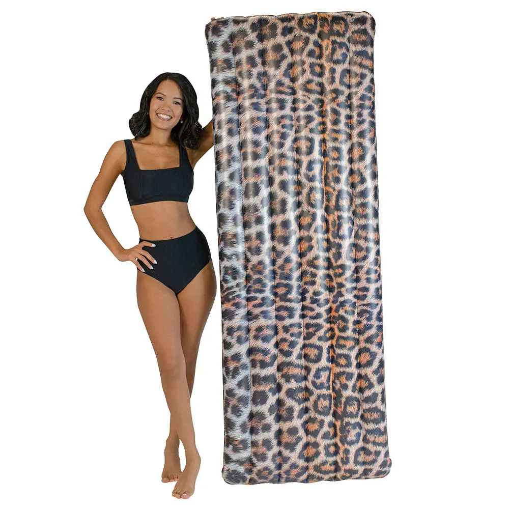 Poolcandy Safari Collection Deluxe Leopard Pool Raft - 74 Inch 1