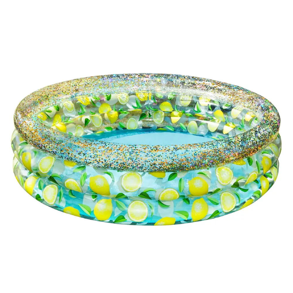 Resort Collection Lemon Sunning Pool - Sparkling 60 X 15" Glitter Pool 1
