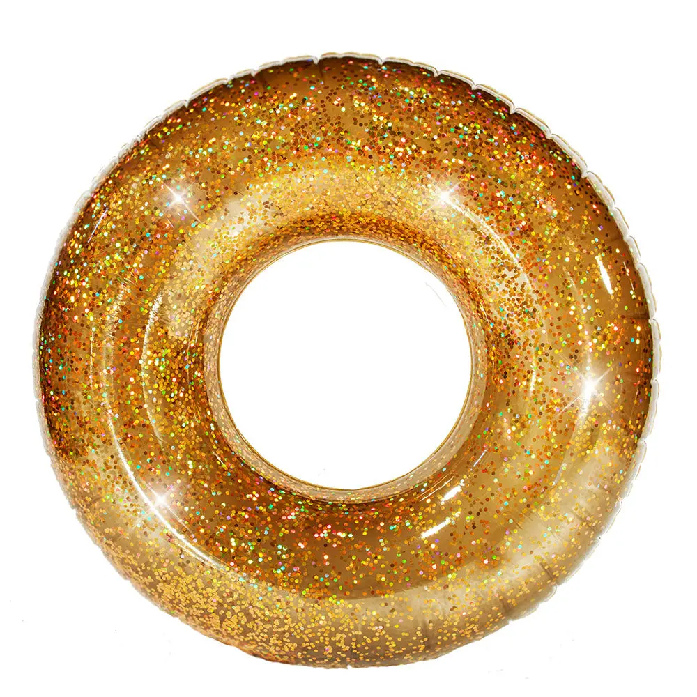 Poolcandy Glitter-Filled Gold 48" Jumbo Pool Tube 1