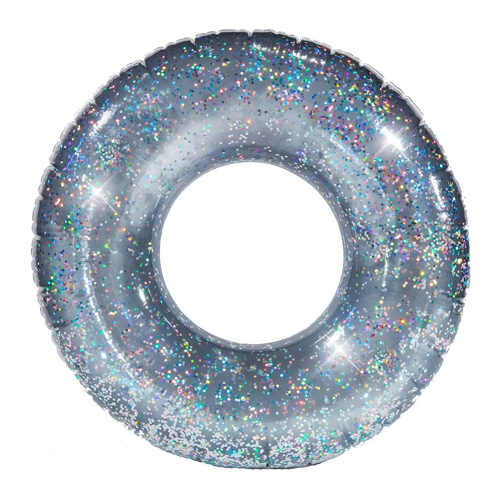 Poolcandy Glitter 48" Jumbo Silver Glitter Beach & Pool Tube 1