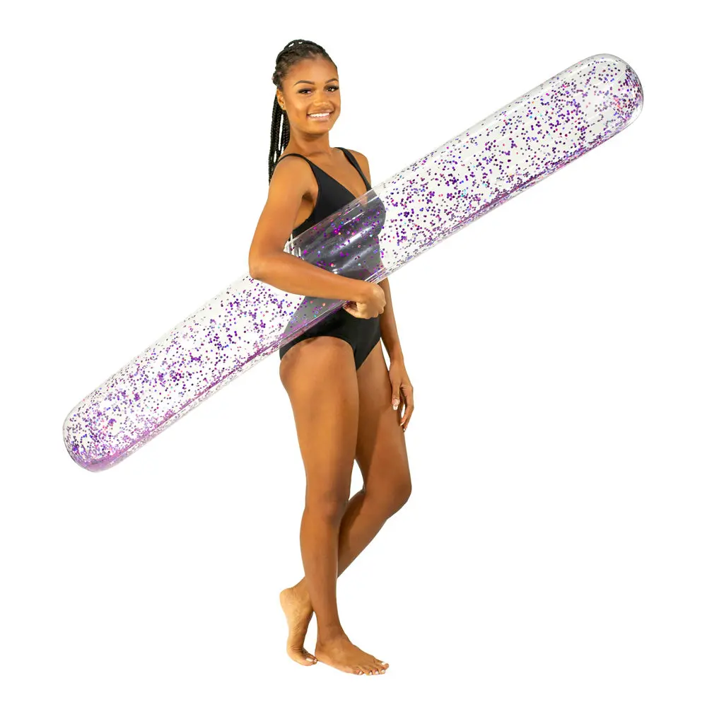 Poolcandy Glitter 72-Inch Orchid Super Noodle Pool Float 1