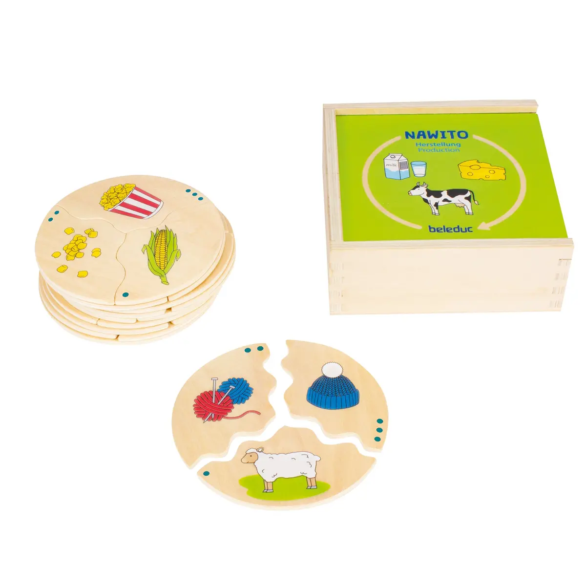 Beleduc Nawito Production Puzzle - Explore Where Products Come From 1