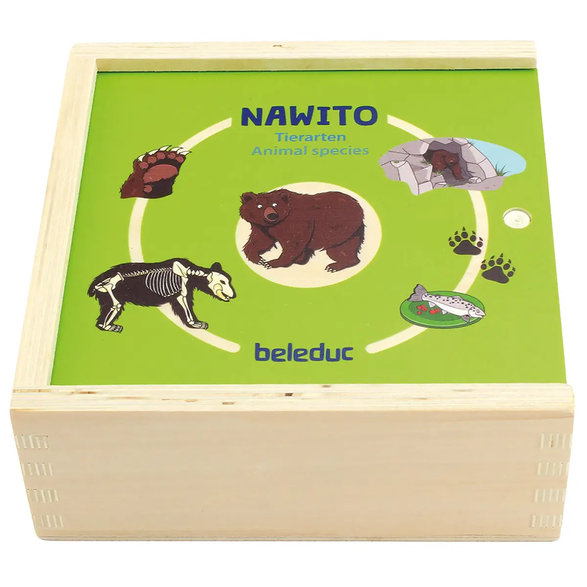 Beleduc Nawito Animal Kingdom Exploration Wooden Puzzle - 45 Pc 1