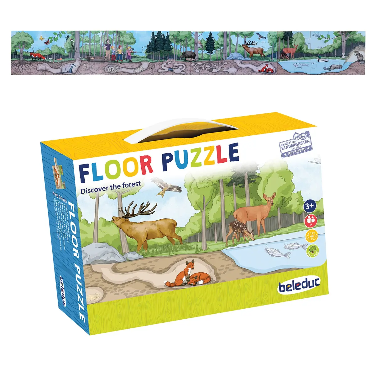 Beleduc Enchanted Forest 40Pc Floor Puzzle - Discover The Forest 1