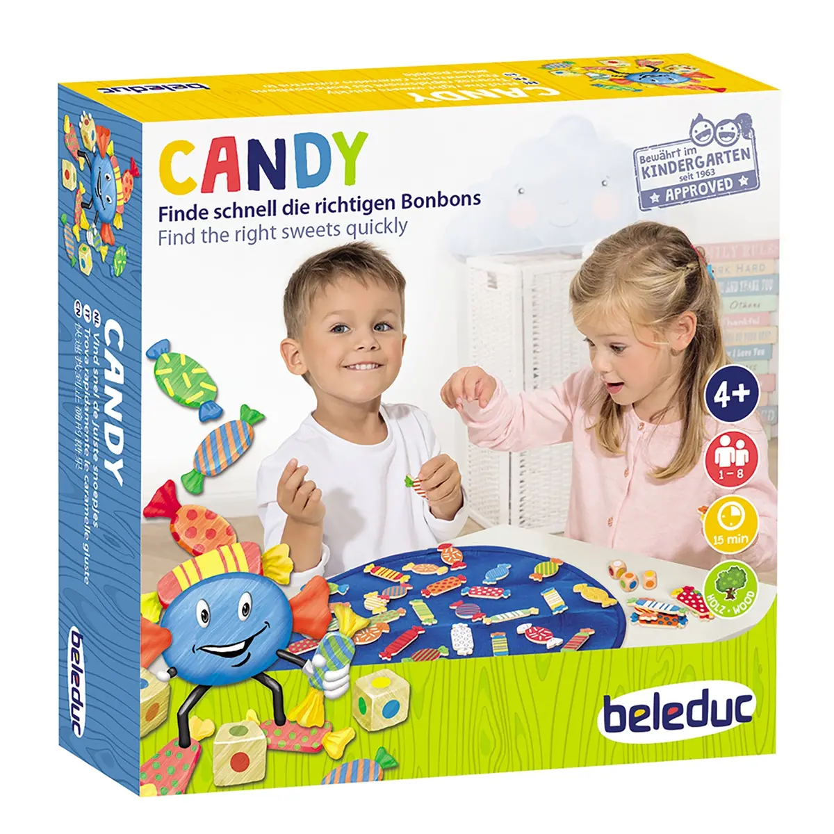 Beleduc Candy Game Colorful Wooden Memory Challenge 1