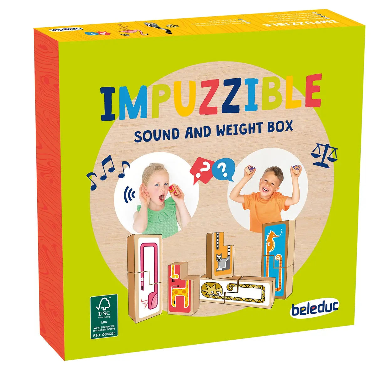 Beleduc Impuzzible Game - Eco-Friendly Wood Memory Challenge 1
