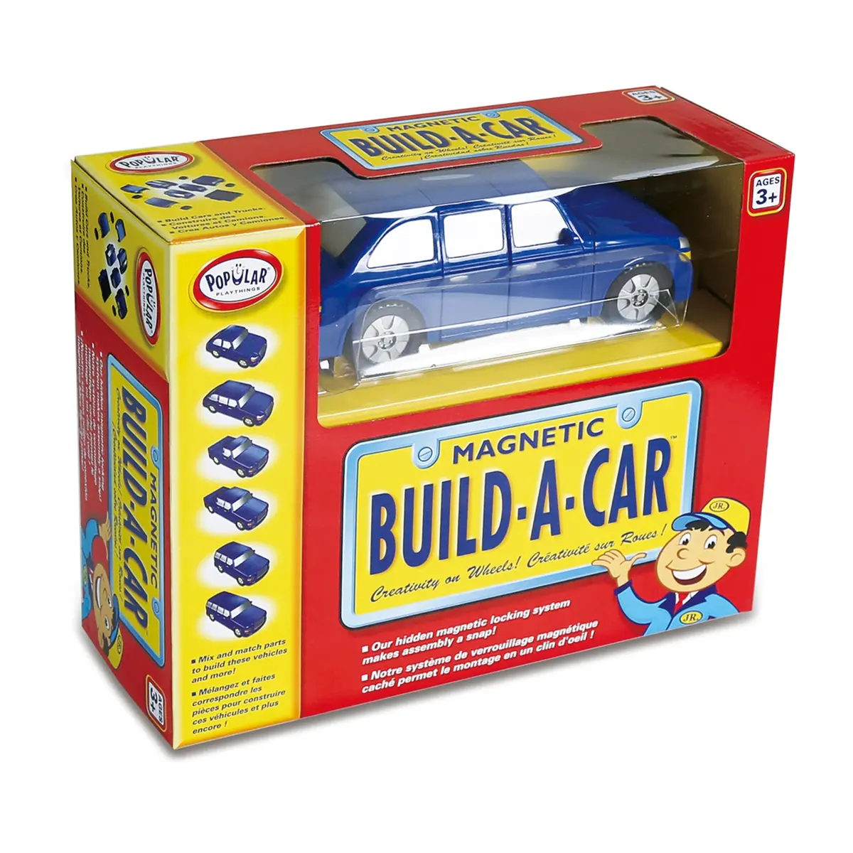 Popular Playthings Build-A-Car Magnetic Construction Set 1